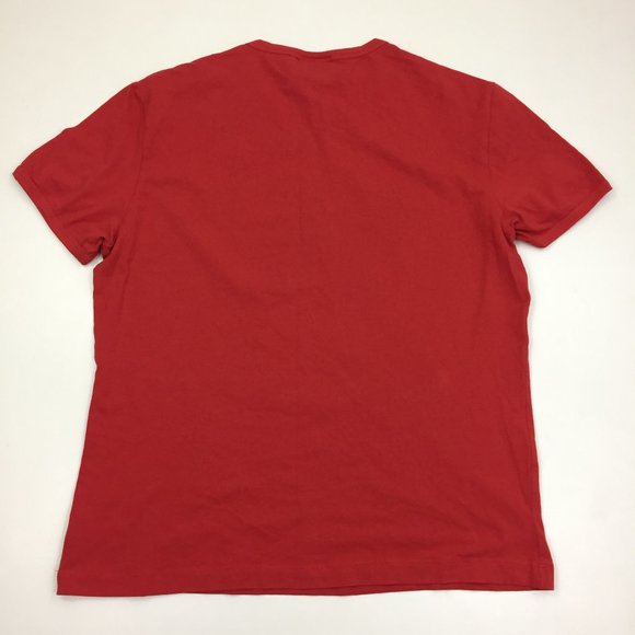 JUST ROBERTO CAVALLI Short Sleeve Red Gold Studded Multi Color Print Tee Shirt - Picture 9 of 9